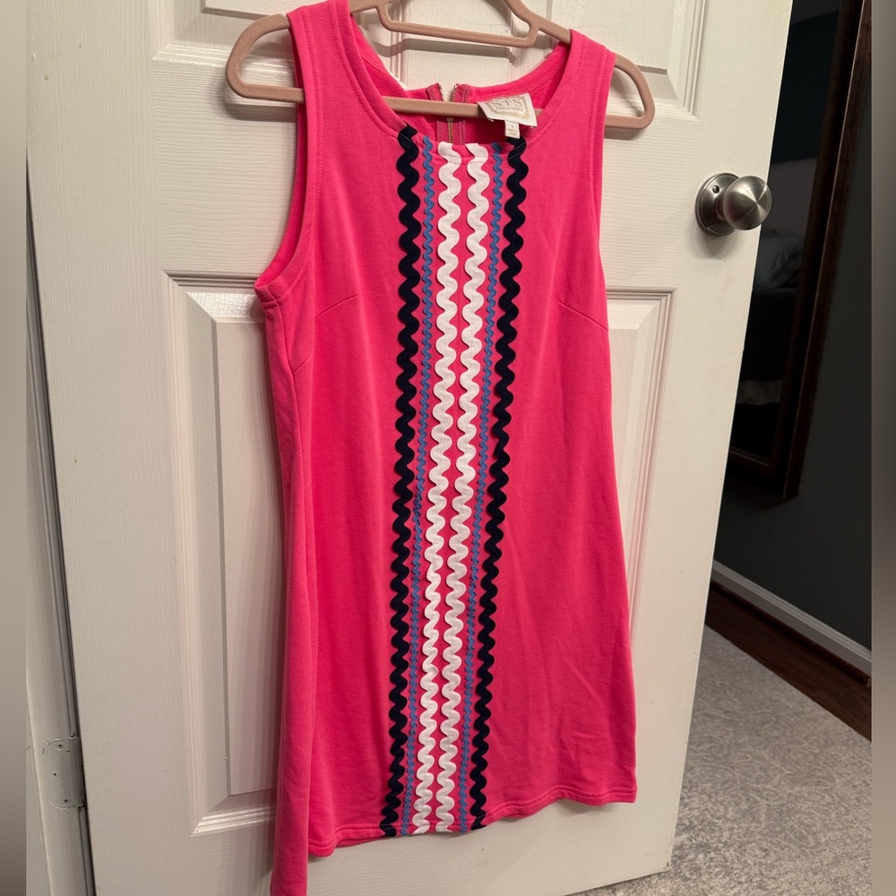 Sail to Sable Marina Ric Rac Dress in French Terry